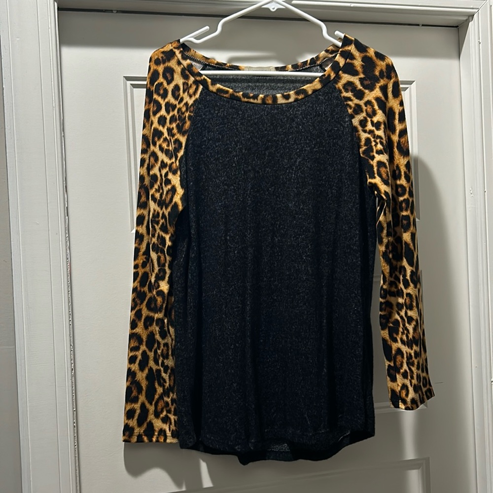 Black and leopard